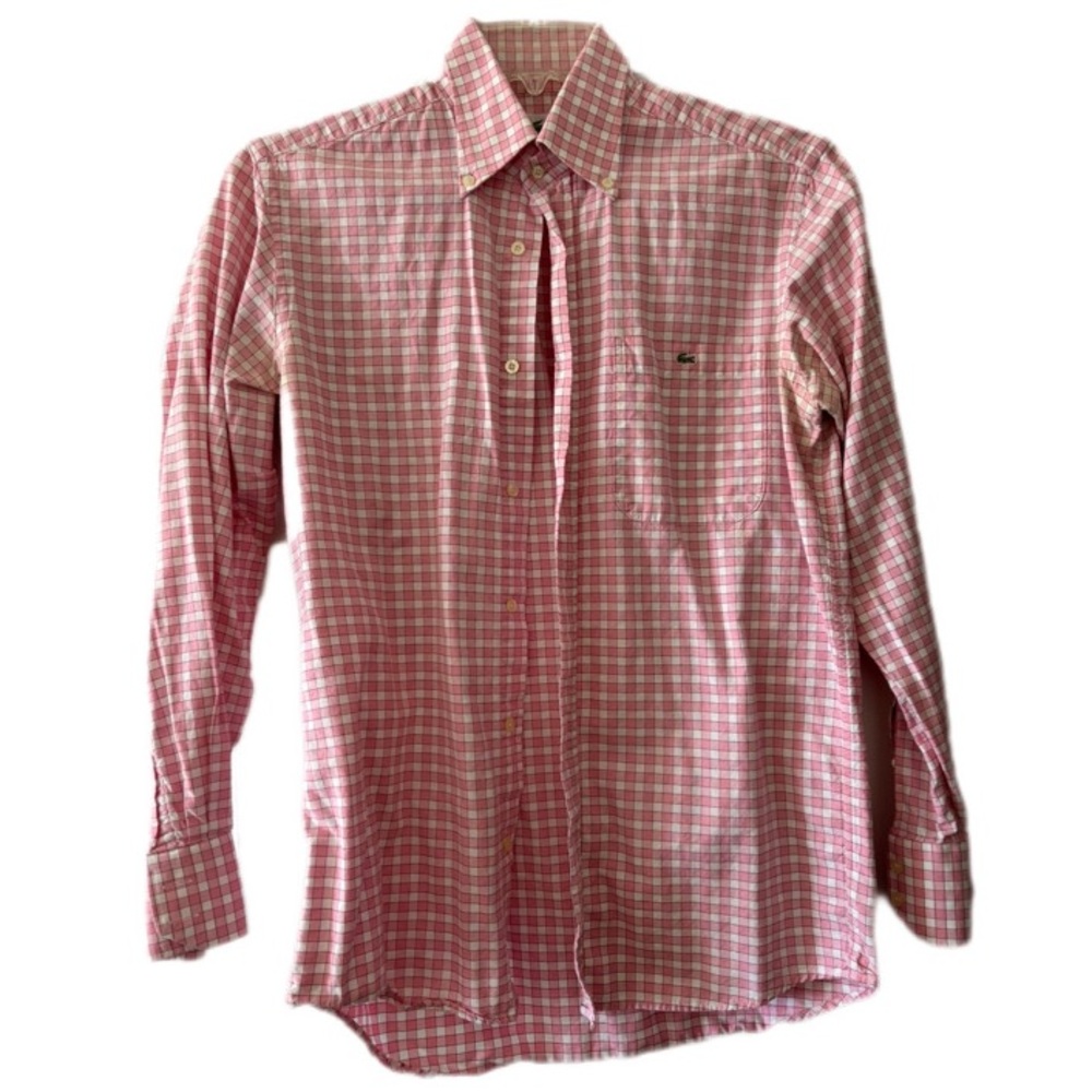 Lacoste Pink Casual Button Down Shirt